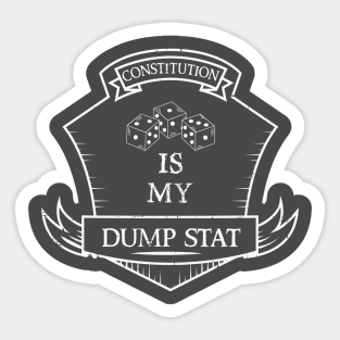 Dump Stat - Constitution Sticker